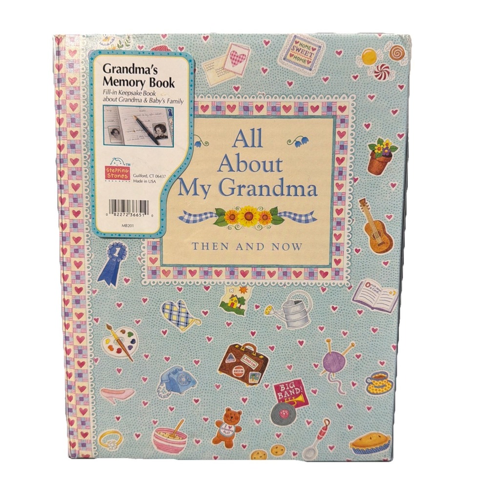 All About My Grandma Then and Now Hardcover 1996. Plastic Cover New Vintage